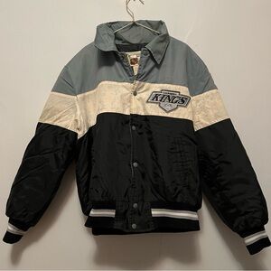 Vintage‎ Los Angeles Kings Professional Jackets Shain 80s Bomber NHL Size Large